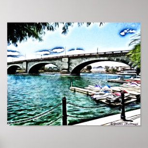 London Bridge at Lake Havasu City, Arizona Poster