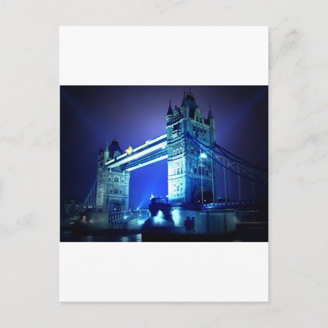 London Bridge at Night Postcard (Front)