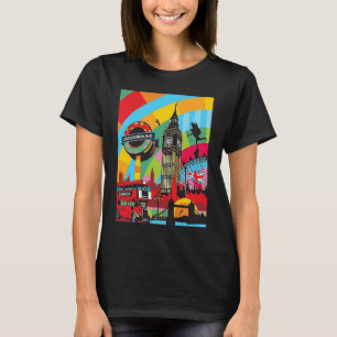 London Bridge  Big Ben Pop Art Traveller T-Shirt