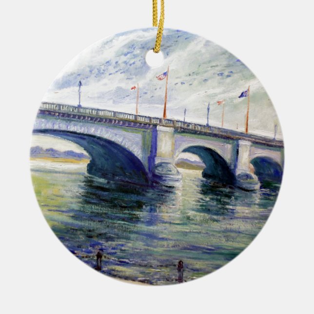 London Bridge by Alfred Zwiebel Ceramic Tree Decoration (Front)