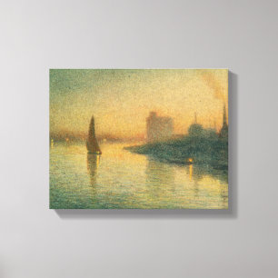 London Bridge - Joseph Pennell - 1893 Canvas Print