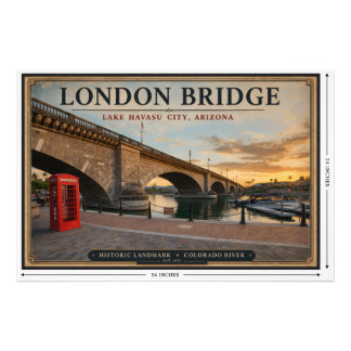 London Bridge Lake Havasu Arizona Photo Print