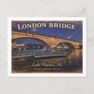 London Bridge Lake Havasu Arizona Postcard