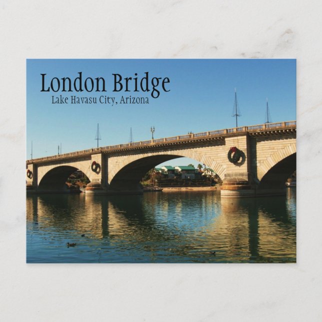London Bridge, Lake Havasu City, AZ Postcard (Front)