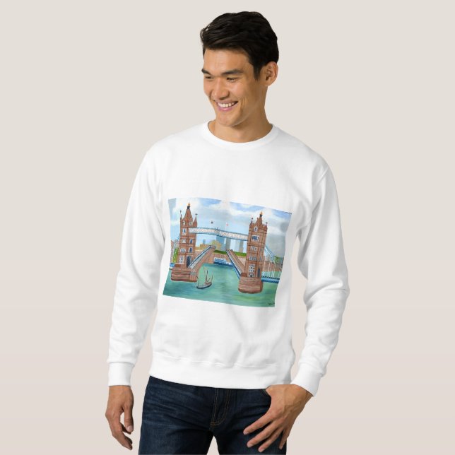 London Bridge Men's Basic Sweatshirt (Front Full)