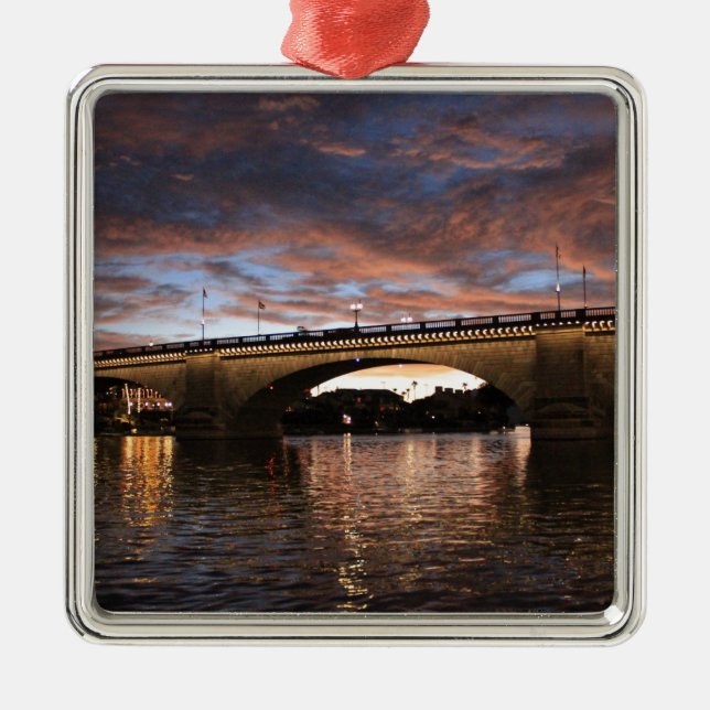 London Bridge Metal Tree Decoration (Front)