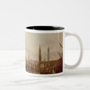 London Bridge (oil on canvas) Two-Tone Coffee Mug