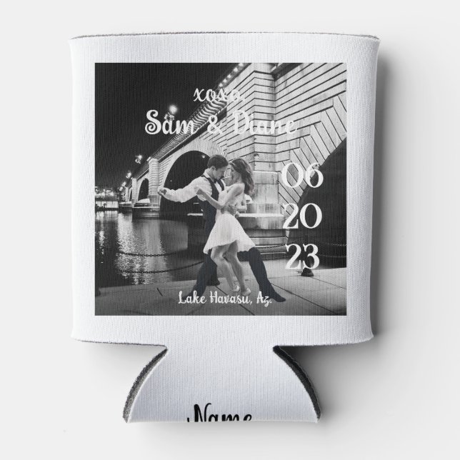 London Bridge wedding destination  Can Cooler (Front)