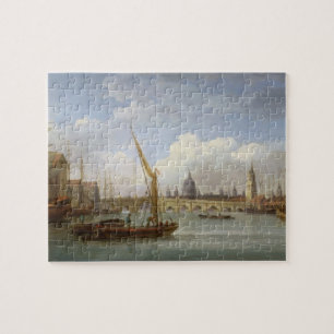 London Bridge, with St. Paul's Cathedral in the Di Jigsaw Puzzle