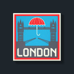 London Bridge with Umbrella Canvas Print<br><div class="desc">London and Tower Bridge with Umbrella. | © and ® Bigstock® - All Rights Reserved.</div>