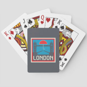 London Bridge with Umbrella Playing Cards