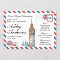 London British Baby Shower Invitation