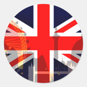 London-British Flag_ Classic Round Sticker