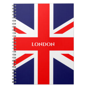 London  British Flag  Notebook