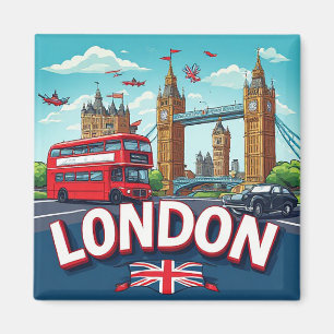 🧲 London Bucket List Travel Memory UK 🌍 Magnet