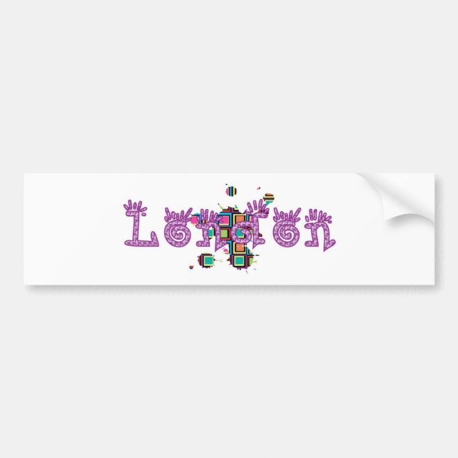 london bumper sticker (Front)