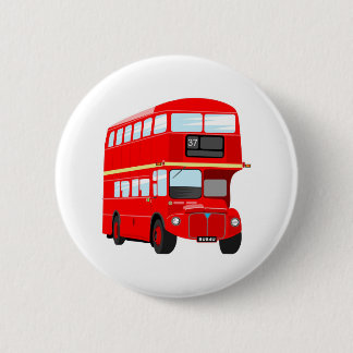 London Bus 6 Cm Round Badge