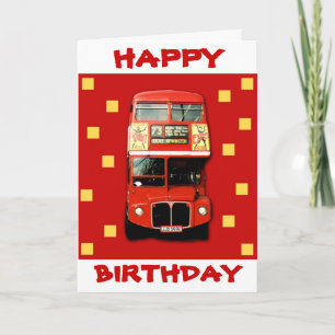 London Bus Birthday Card 01