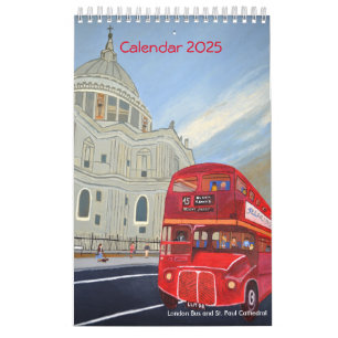 London Bus Calendar 2025