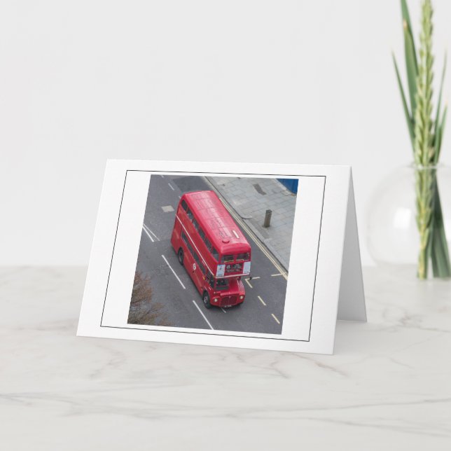 London bus greeting card (Front)