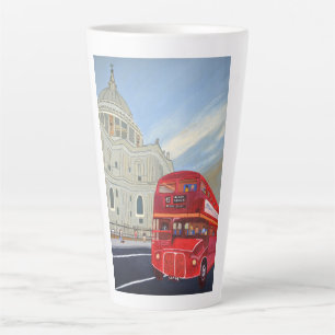 London bus latte mug