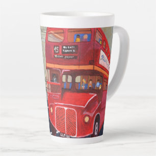 London bus latte mug