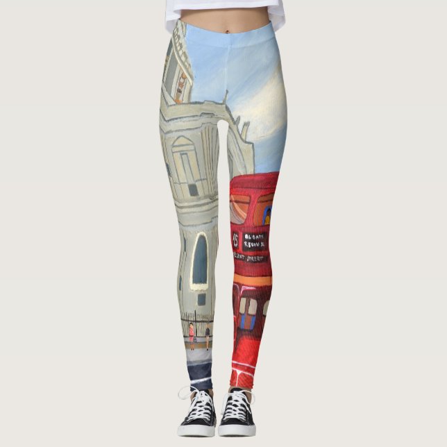 London Bus leggings  (Front)