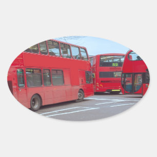 London Bus Oval Sticker