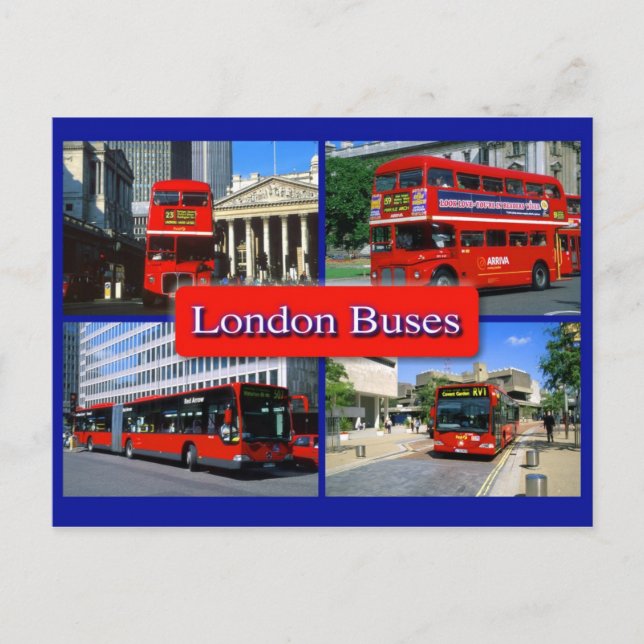 london bus postcard 18 (Front)