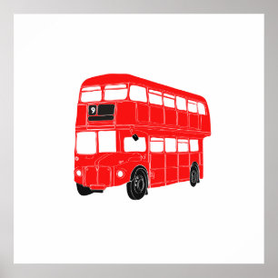 London Bus Poster