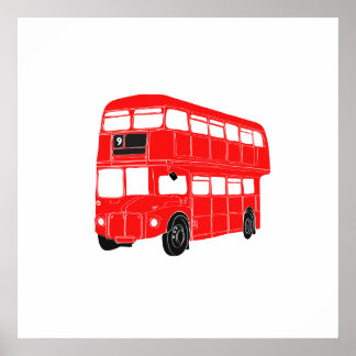 London Bus Posters | Zazzle.co.uk