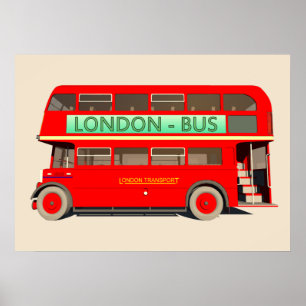 London Bus Poster