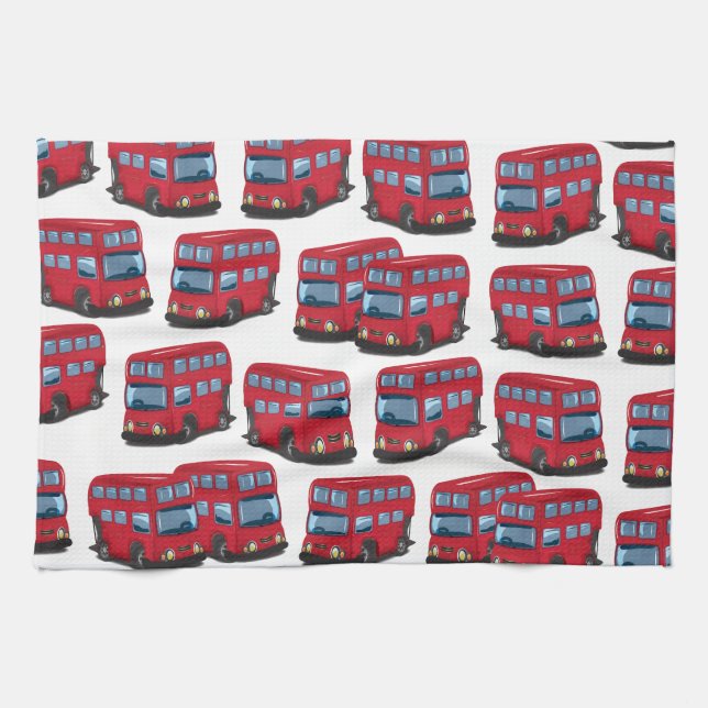 London Bus Tea Towel (Horizontal)