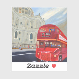 London Bus Vinyl Sticker 