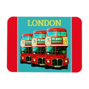 London Buses Fridge Magnet