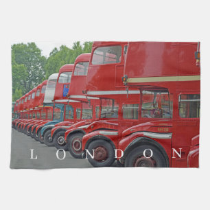 London buses tea towel