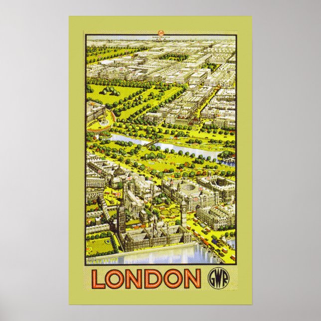 London by GWR (border) Poster (Front)