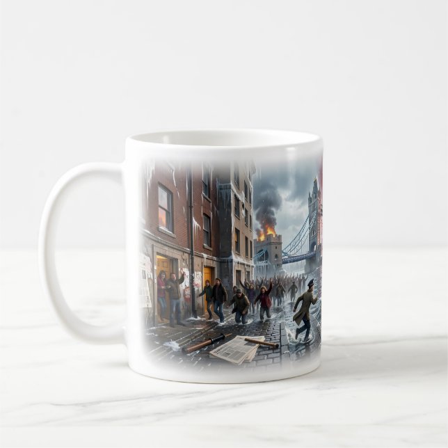 London Calling Apocalyptic City Vision Mug (Left)