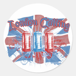 London Calling Classic Round Sticker