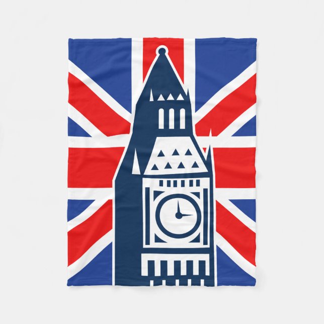 London Calling Fleece Blanket (Front)