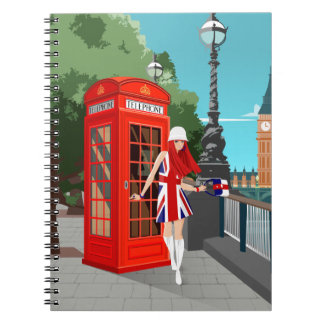 London Calling spiral notebook