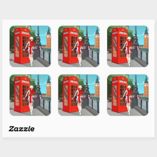 London Calling Square Sticker