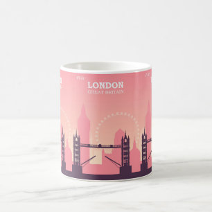 London Calling: Vintage Great Britain Travel Coffee Mug
