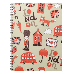 London Childish: Funny Pattern Design Notebook