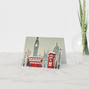 London Christmas   Big Ben & Festive London Card