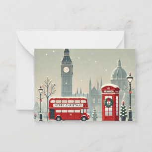 London Christmas   Big Ben & Festive London Card