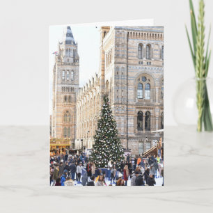 London Christmas Ice Skating Rink UK Photography Card