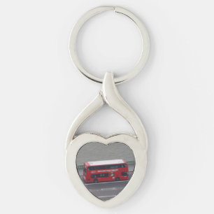 London City Bus Heart Keychain
