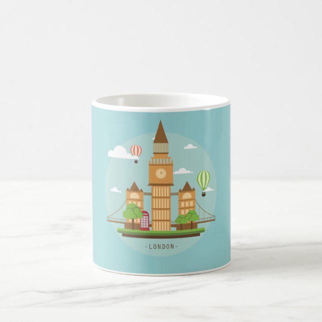London City Illustration Coffee Mug (Center)