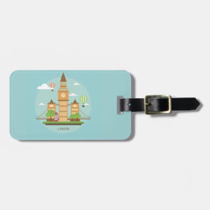 London City Illustration Luggage Tag